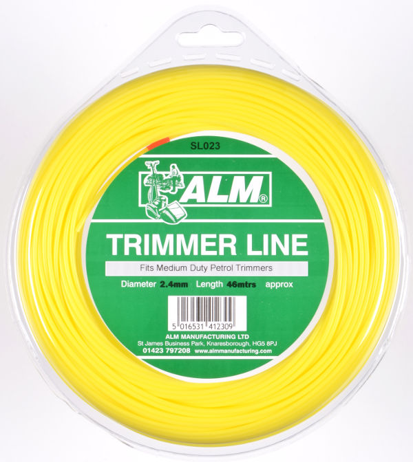 2.4mm x 43m - Yellow Trimmer Line - 1/4 kg Pack - Click Image to Close